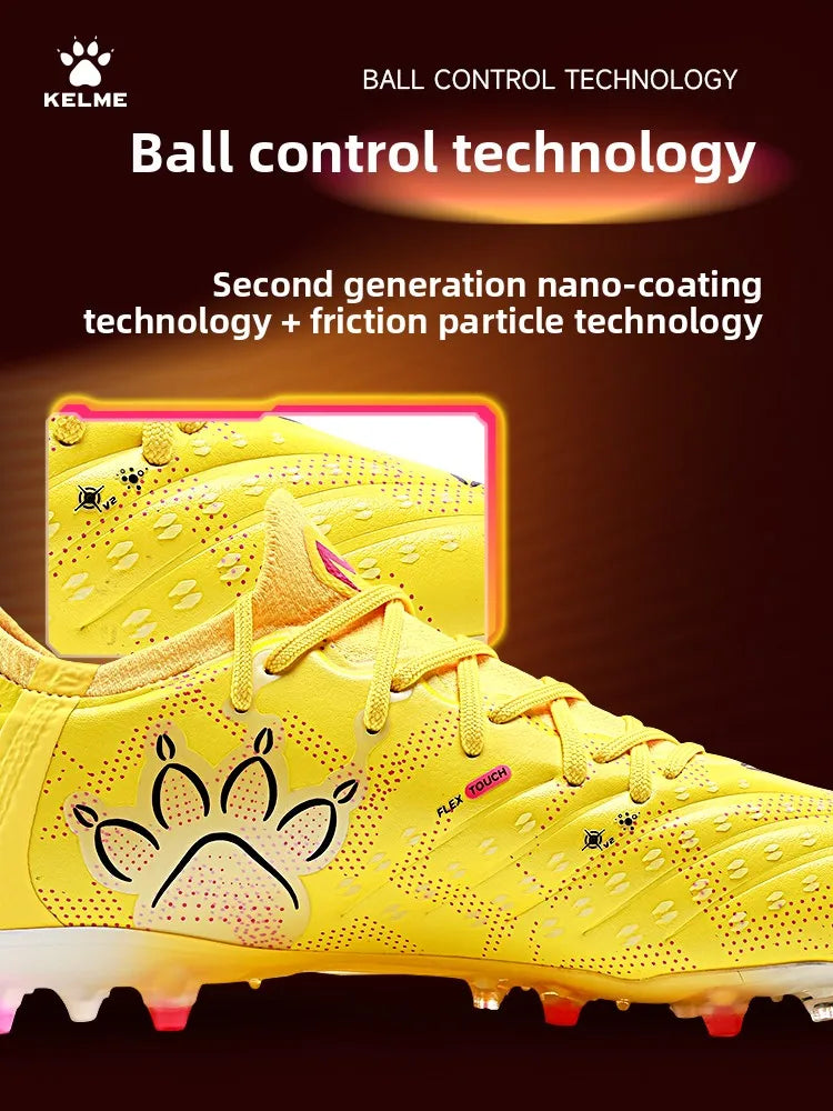 Kelme High-end Football Shoes Short Nail Anti Slip Football Boots Artificial Grass Cushioning Training Mg Football Shoes