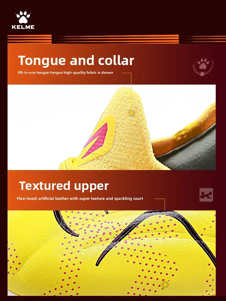 Kelme High-end Football Shoes Short Nail Anti Slip Football Boots Artificial Grass Cushioning Training Mg Football Shoes